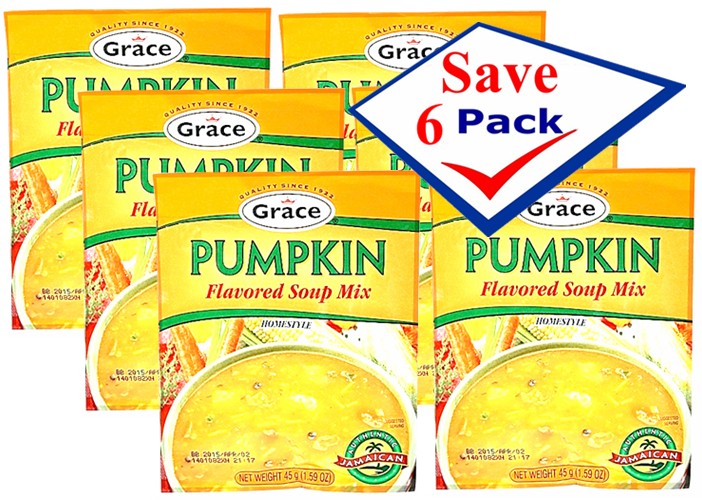 Grace Pumpkin  Flavored Soup Mix 1.59 oz.  Pack of 6